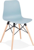 Alterego Scandinavische stoel 'TONIC' blauw design