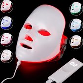 LED Therapie Masker - Gezichtsmasker - Lichttherapie Gezicht Vrouw - 7 Kleuren met Afstandsbediening