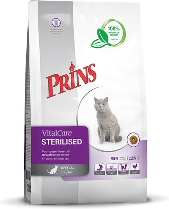 Dertig geweten Agnes Gray Prins vital care kat adult sterilised - kattenvoer - 1.5 kg | bol.com