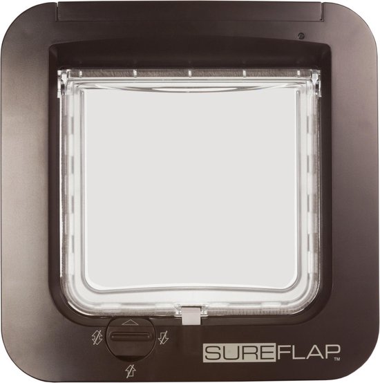 SureFlap Microchip Kattenluik M - Bruin - 12 x 14 cm