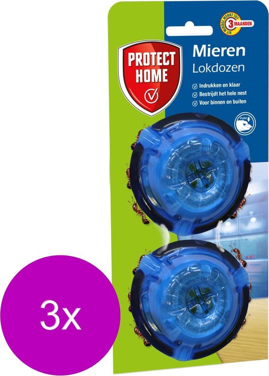 Protect Home Piron Pushbox Mierenlokdoos - Insectenbestrijding - 3 x 2 stuks