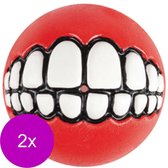 Rogz Grinz Treat Ball Small - Hondenspeelgoed - 2 x Rood S
