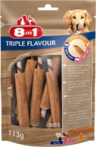 8in1 Delights Ribs Triple Flavour - Hondensnacks - Kip Varken Rund 6 stuks