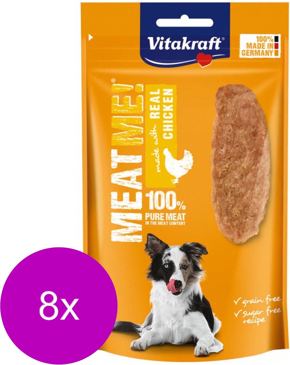 Vitakraft Meat Me! 60 g - Hondensnacks - 8 x Kip