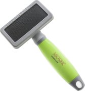 Moser Slicker Brush Medium - Pinceau pour Chien - Vert Gris