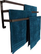 Groot Handdoekrek  - 90 cm - handdoekenrek  - zwart - handdoekrek badkamer - Industrieel