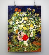 Poster Boeket met bloemen in een vaas - Vincent van Gogh - 50x70cm