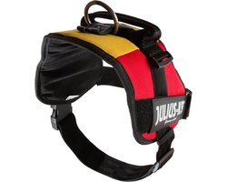 Julius K9 IDC Powertuig/Harnas - Maat 1/66-85cm - L - BELGISCHE VLAG KLEUR hondentuig 23-30kg