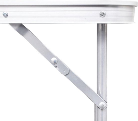 Camping tafel 120x60cm aluminium, kleur wit, kamperen van Camp — afbeelding 4