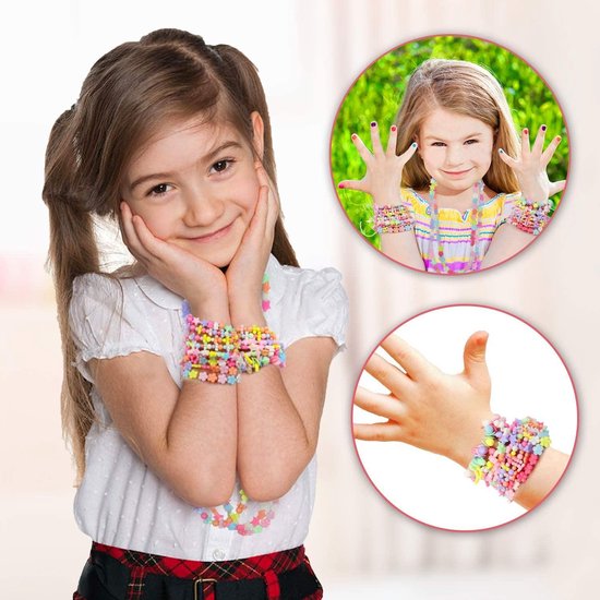 Kit de bijoux pour enfants 2000PCS, ensemble de perles de DIY pour