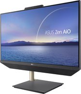 ASUS Zen AiO 24 M5401WUAK-BA104T 60,5 cm (23.8") 1920 x 1080 Pixels AMD Ryzen 7 16 GB DDR4-SDRAM 1024 GB SSD Alles-in-één-pc Windows 10 Home Wi-Fi 5 (802.11ac) Zwart