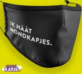 Ik haat mondkapjes! | Mopperkapje | Het zijn net smurfen | Mondkapje voor haters! | Dit is geen mondkapje | Anti mondkapjes? Wel verantwoord en volgens de regels, maar toch een sta