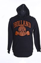 Holland Trui Met Oranje Logo - Volwassen - Zwart - Koningsdag - EK/WK - Maat M