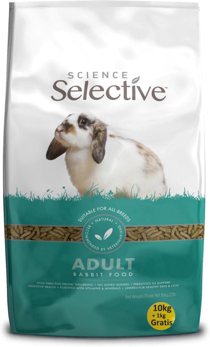 Supreme Science Selective - Konijnenvoer - 10 + 1 kg