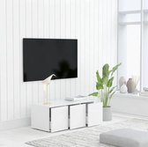 Tv meubel - Staand - Hoogglans wit - Woonkamer - Design - Industrieel - Liggend - Nieuwste Collectie