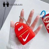 Partner4All - Nike Backpack Case Airpods - Airpod 1/2 - Beschermcase - Hoesje - Rood