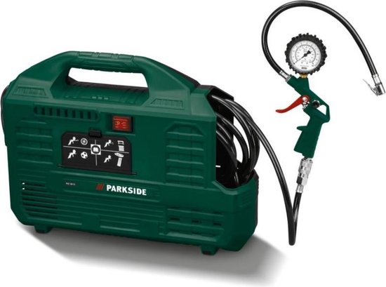PARKSIDE® Draagbare compressor - Geschikt voor huis-, tuin- en keukengebruik - 8 bar | bol.com
