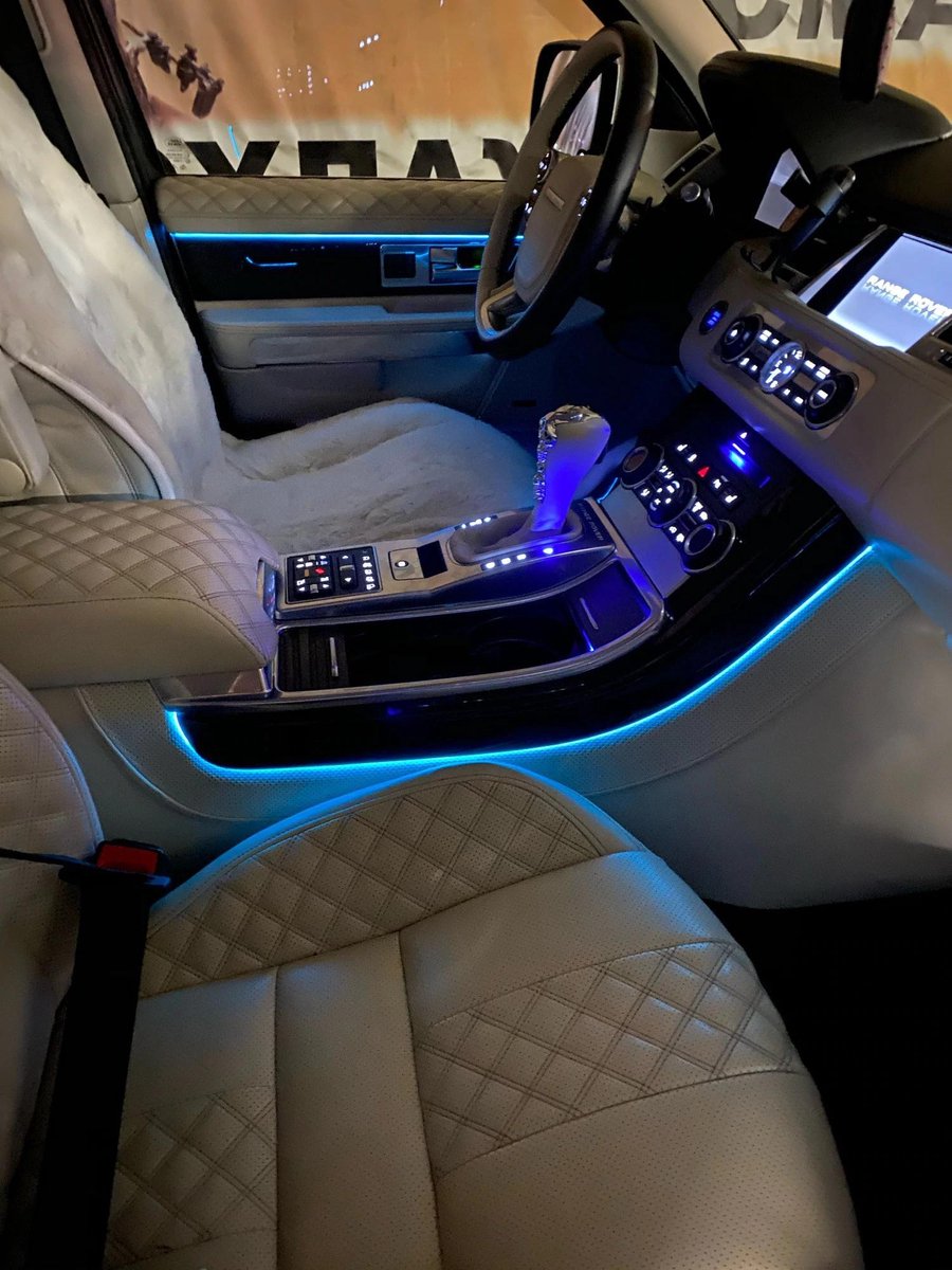 Bandes d'éclairage intérieur de voiture à LED au néon, guirxiété  automatique, câble métallique EL, lampe