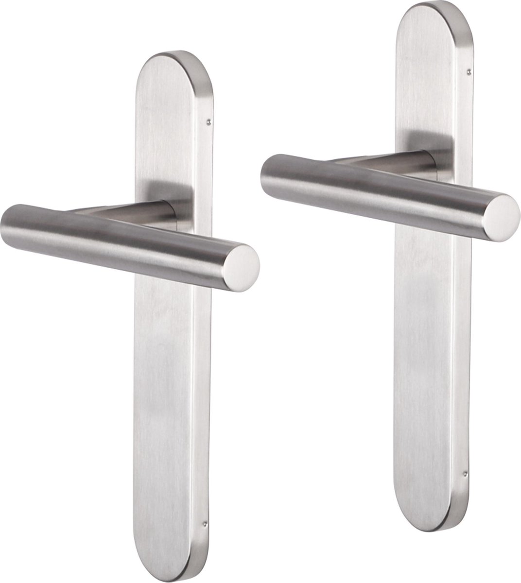 Deurkruk - Impresso Chelsea - Voor binnen - Ovaal - deurschild - RVS - 2 stuks