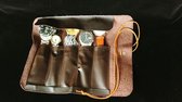 Leren Horloge Houder - Rol Watch Roll