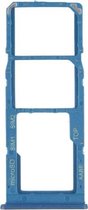 Simkaarthouder + Simkaarthouder + Micro SD-kaarthouder voor Samsung Galaxy A12 SM-A125 (blauw)