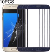 10 PCS Front Screen Outer Glass Lens voor Samsung Galaxy S7 / G930 (zwart)