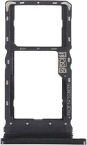 Simkaarthouder + Micro SD-kaarthouder voor Motorola Moto G8 Play XT2015 XT2015-2 (zwart)