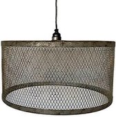 Stoere hanglamp met opengewerkte kap 45 cm 105002806