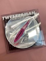 Tweezerman 10 x Vergrotende Spiegel + Mini Slant Flamingo Pink Spiegel 2 st.
