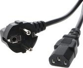 Universele IEC C13 Netsnoer Euro Plug Voedingskabel - Stekker Stroom kabel - Voeding Netstekker 1.5 meter - voor o.a Printer, Monitor, Keukenapparaten en meer