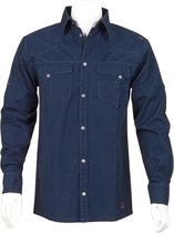 T'RIFFIC® STORM Werkhemd Garment washed Canvas fine 100% katoen Marine size S