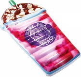 Groot opblaasbaar luchtbed / luchtkussen ijsje / ijsbeker roze / milkshake voor de zomer in het zwembad (zwemmen, drijven op water, Intex)