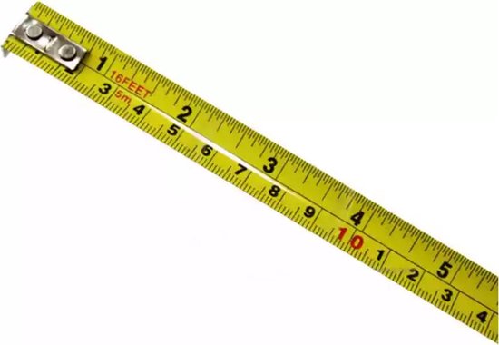DW4Trading® Rolmaat 5 meter mm/inch | bol.com