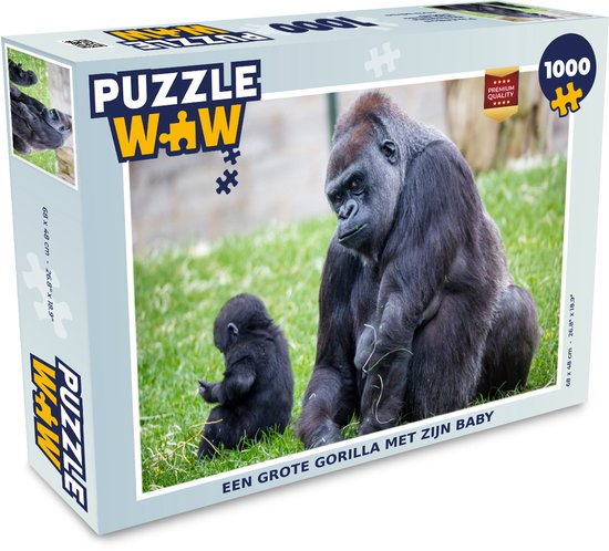 Puzzel Een grote Gorilla met zijn baby - Legpuzzel - Puzzel 1000 stukjes  volwassenen | bol.com