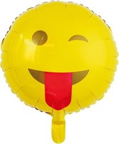 Ballon Hélium Langue Emoji 45cm Vide