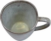 Supervintage Kitchen Trend Stoneware servies | Beker met oor |Zeegroen |  350 ML  | Aardewerk