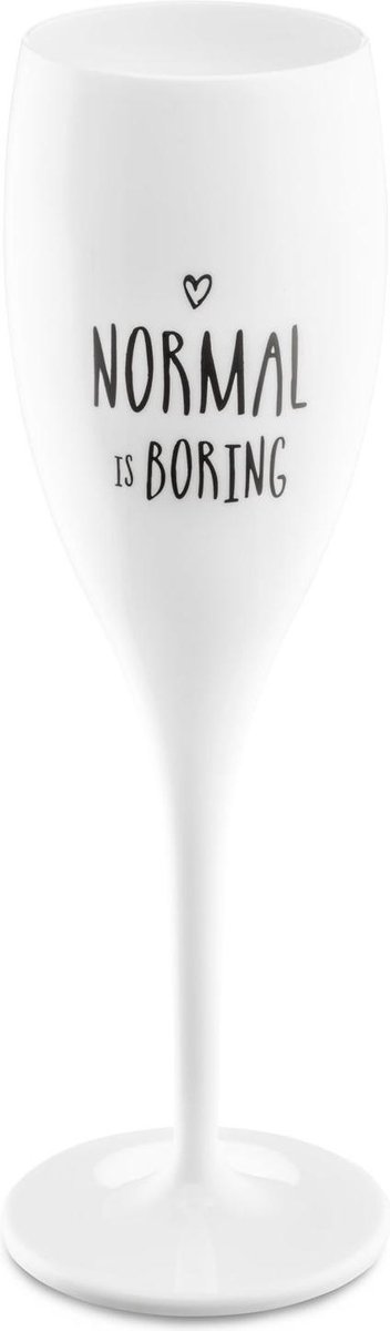 Champagneglas 'Normal is Boring' - Koziol | Cheers No. 1