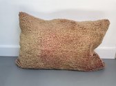 Berber kussen roze/beige