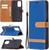 Voor Xiaomi Redmi Note 10 Pro Kleuraanpassing Denim Textuur Horizontale Flip Leren Case met Houder & Kaartsleuven & Portemonnee & Lanyard (Koningsblauw)