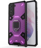 Voor Samsung Galaxy S21 + 5G Space PC + TPU beschermhoes (paars)