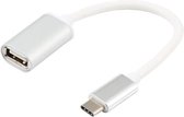 BYL-1802 USB-C 3.1 / Type-C mannelijk naar USB 2.0 vrouwelijk OTG-adapterkabel (wit)