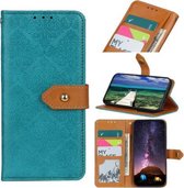 Voor Geschikt voor Xiaomi Redmi Note 10 5G Europese bloemen reliëf koperen gesp horizontale flip PU lederen tas met houder & kaartsleuven & portemonnee & fotolijst (blauw)