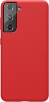 Voor Samsung Galaxy S21 5G NILLKIN Feeling Series Vloeibare siliconen Anti-fall mobiele telefoon beschermhoes (rood)