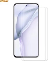 Voor Huawei P50 2 STUKS ENKAY Hat-Prince 0.26mm 9H 2.5D Gebogen Rand Gehard Glas Film