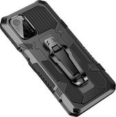 Voor Geschikt voor Xiaomi Redmi K40 / K40 Pro Armor Warrior schokbestendige pc + TPU beschermhoes (zwart)