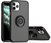 Q Shadow 1 Generation-serie TPU + pc-beschermhoes met 360 graden roterende ringhouder voor iPhone 12 mini (zwart + rood)