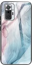 Voor Xiaomi Redmi Note 10 Pro / Note 10 Pro Max Abstract Marble Pattern Glass beschermhoes (abstract grijs)