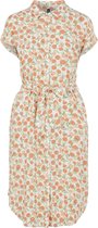 Pieces 
PCNYA SS SHIRT DRESS Buttercreame Dames Blouse jurk - Maat L