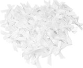 30 Witte Strikjes - Geboorte Strikjes - Envelop Strikje Decoratie - Witte Strikjes Voor Traktatie - Strikje wit Voor Tractatie - Kaarten maken Strikjes wit