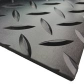 Ikado  Rubberen loper op maat met diamantmotief, 3mm  120 x 500 cm